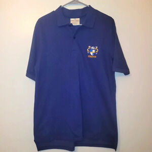 THE PERFECT SHIRT COMPANY Polo Large Stratton embroidery MADE IN USA LOT E16